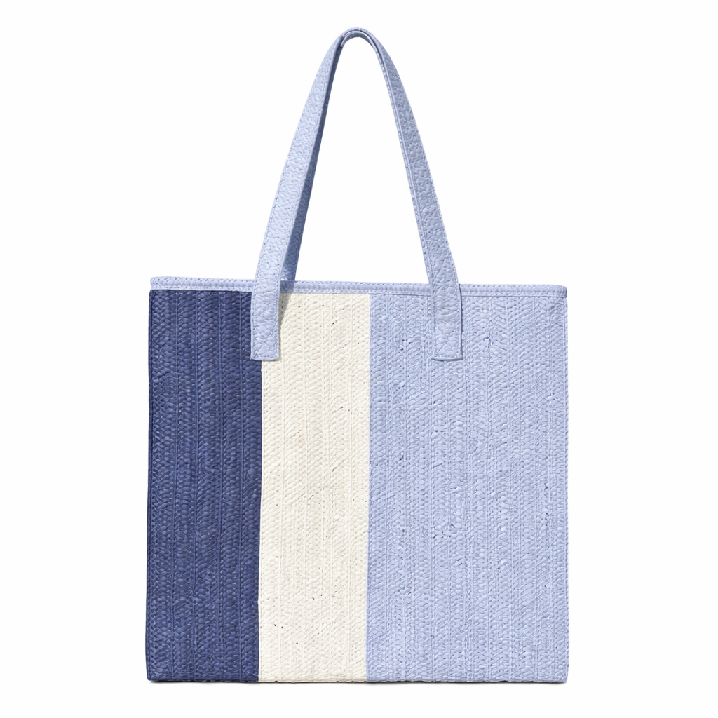 Bolso de Playa Trenzado 40x38x14 cm, Colores Diferentes, 54199
