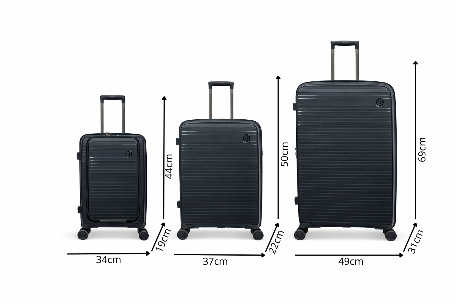 Set de Maletas de Viaje 3 Piezas, Varios Colores