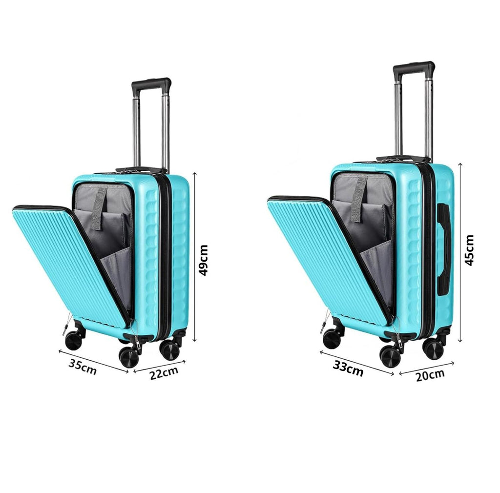 Set De 2 Maletas 4 Ruedas Giratorias, Colores Diferentes, En 2 Tamaños 2506