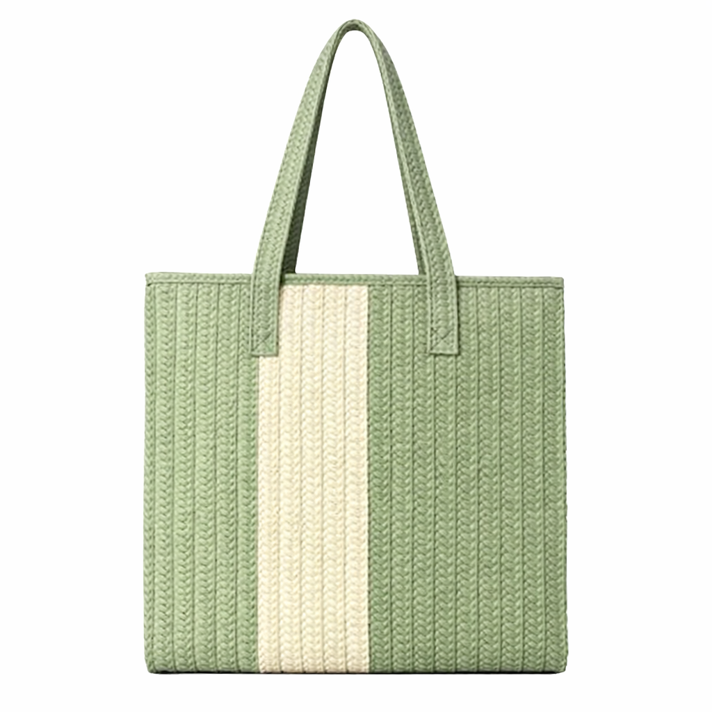 Bolso de Playa Trenzado 40x38x14 cm, Colores Diferentes, 54199