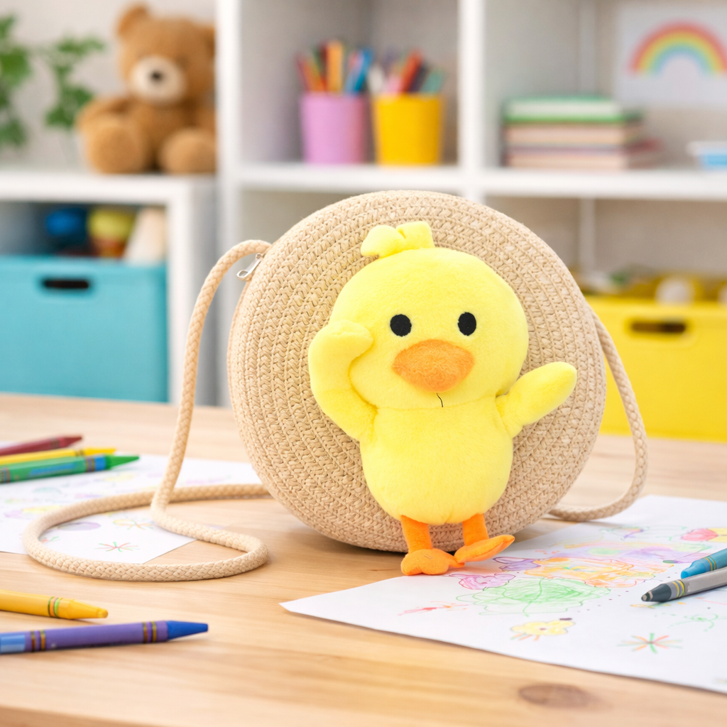 Bolso Infantil Redondo 16x16x7 cm, Variantes Diferentes, 51658