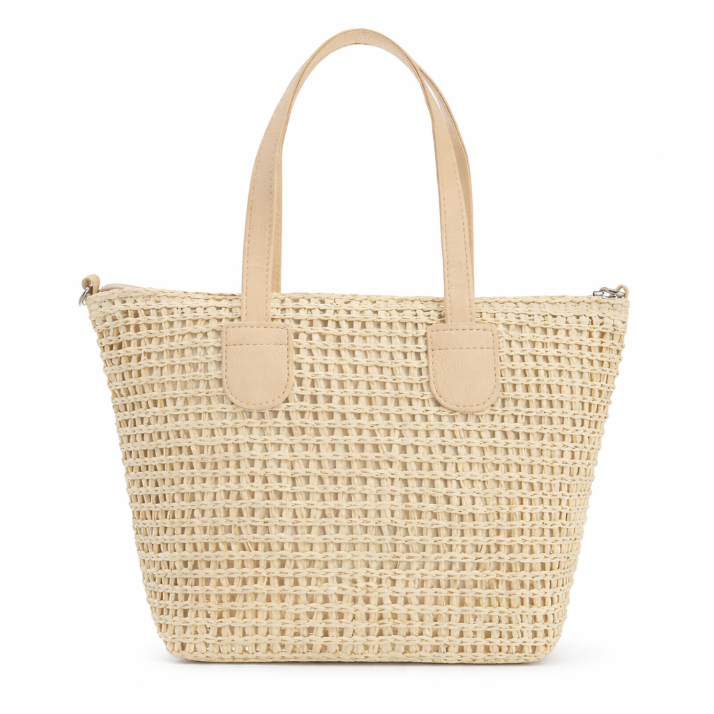 Bolso de Mujer de Paja Trenzada 21x10x29 cm, 54856