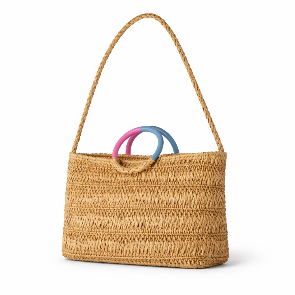 Bolso Mujer Fibra Natural 35x13x20 cm, 54869