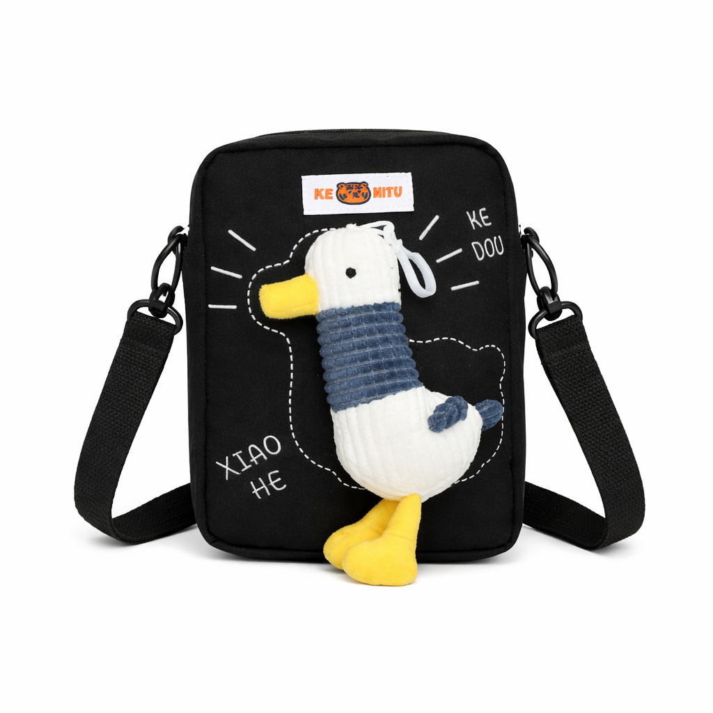 Bolso Infantil Bandolera con Diseño de Pato 3D, Colores Diferentes, 51243