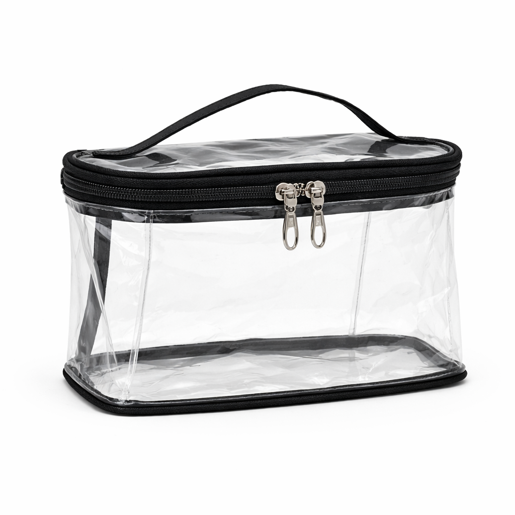 Neceser Transparente 20x12x10 cm, Bolsa Maquillaje, 53324