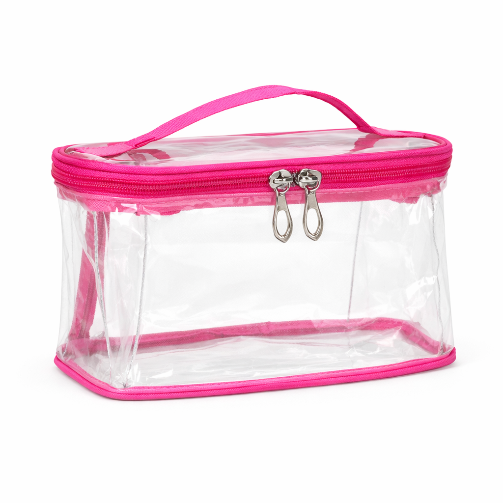 Neceser Transparente 20x12x10 cm, Bolsa Maquillaje, 53324