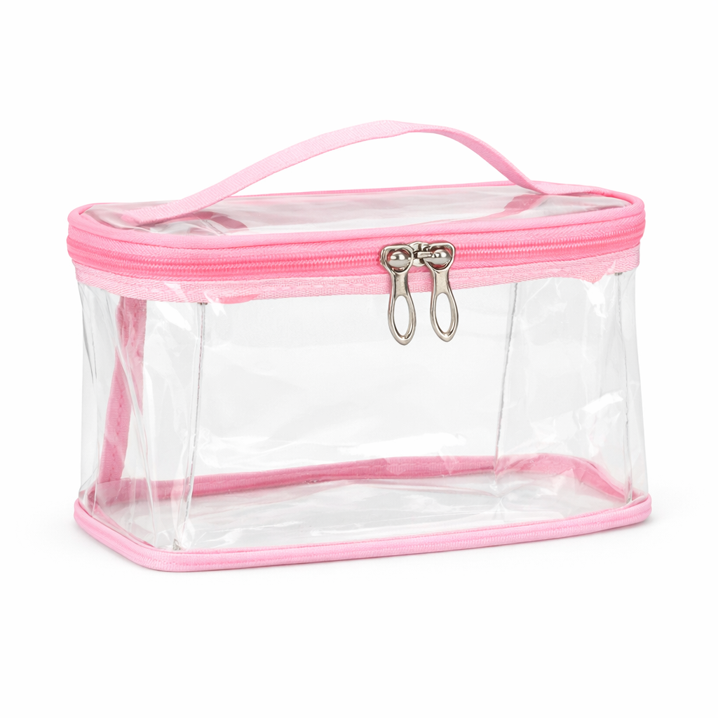 Neceser Transparente 20x12x10 cm, Bolsa Maquillaje, 53324