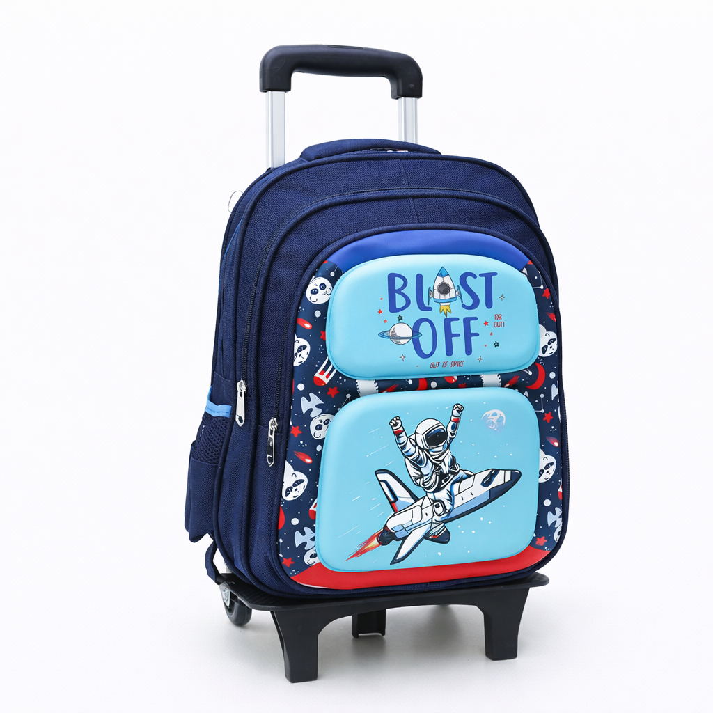 Mochila infantil con ruedas para colegio, 41x31x21 cm, 8 Variantes, 53208