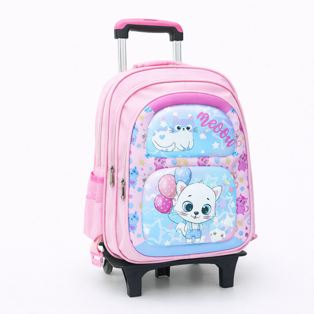 Mochila infantil con ruedas para colegio, 41x31x21 cm, 8 Variantes, 53208