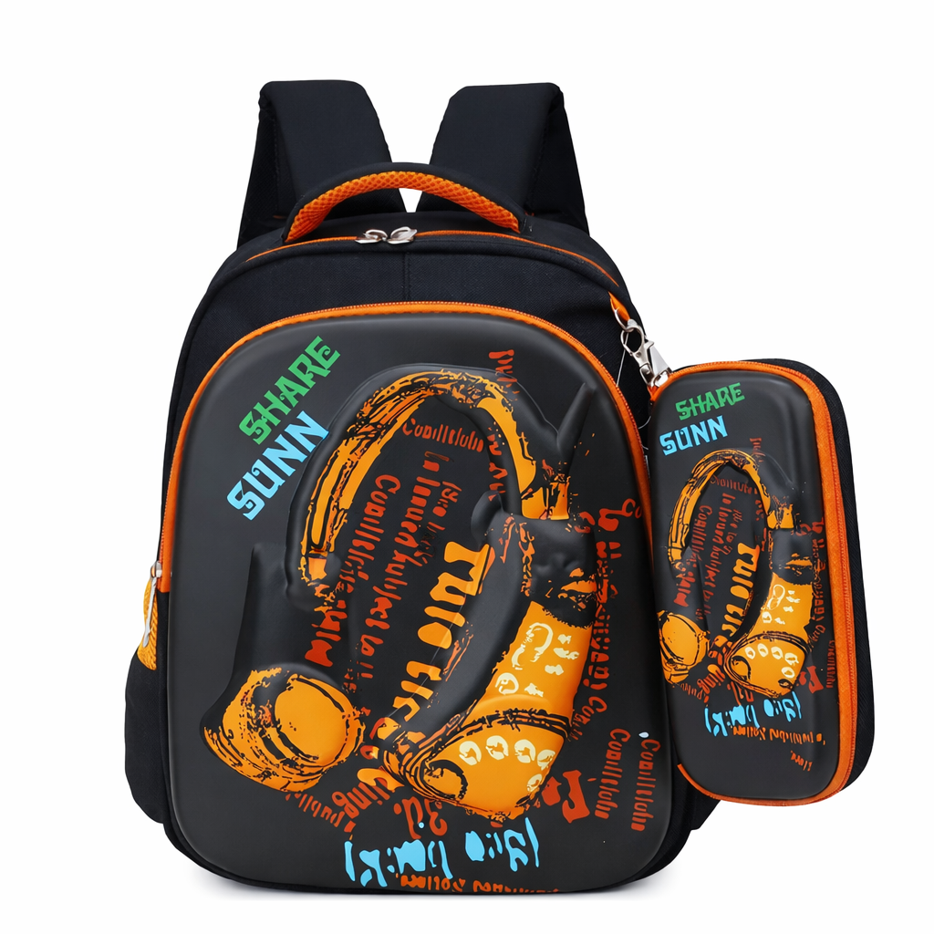 Mochila Infantil Escolar 29x37x14 cm, Varios Colores, 1501