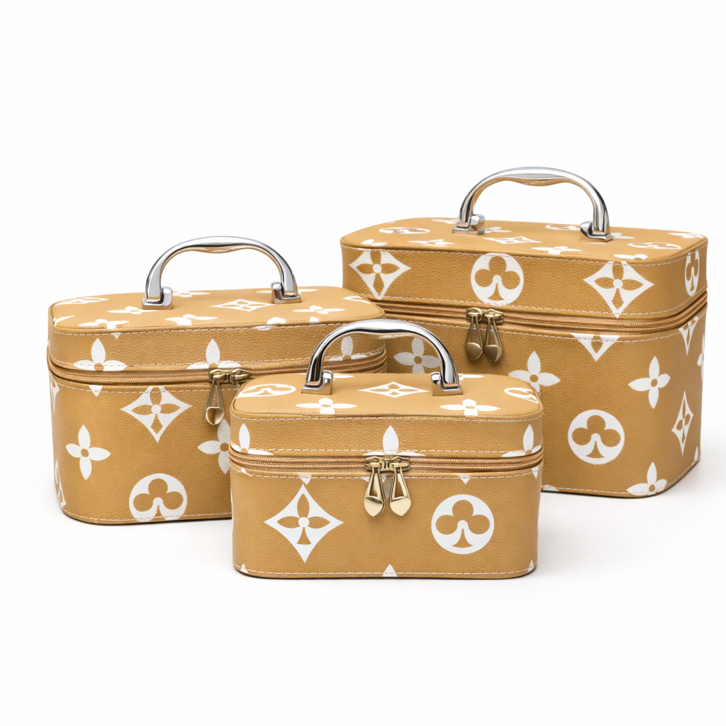 Organizador Portátil de Cosméticos de Viaje para Mujeres, Set de 3 Neceseres de viaje