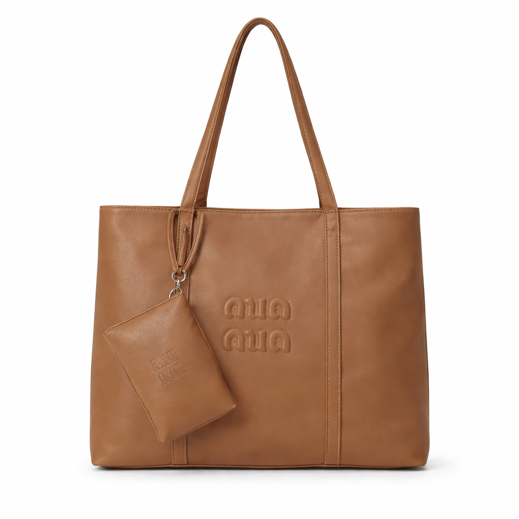 Bolso Tote Mujer Grande de Piel Sintética 34x30x14 cm, 54647