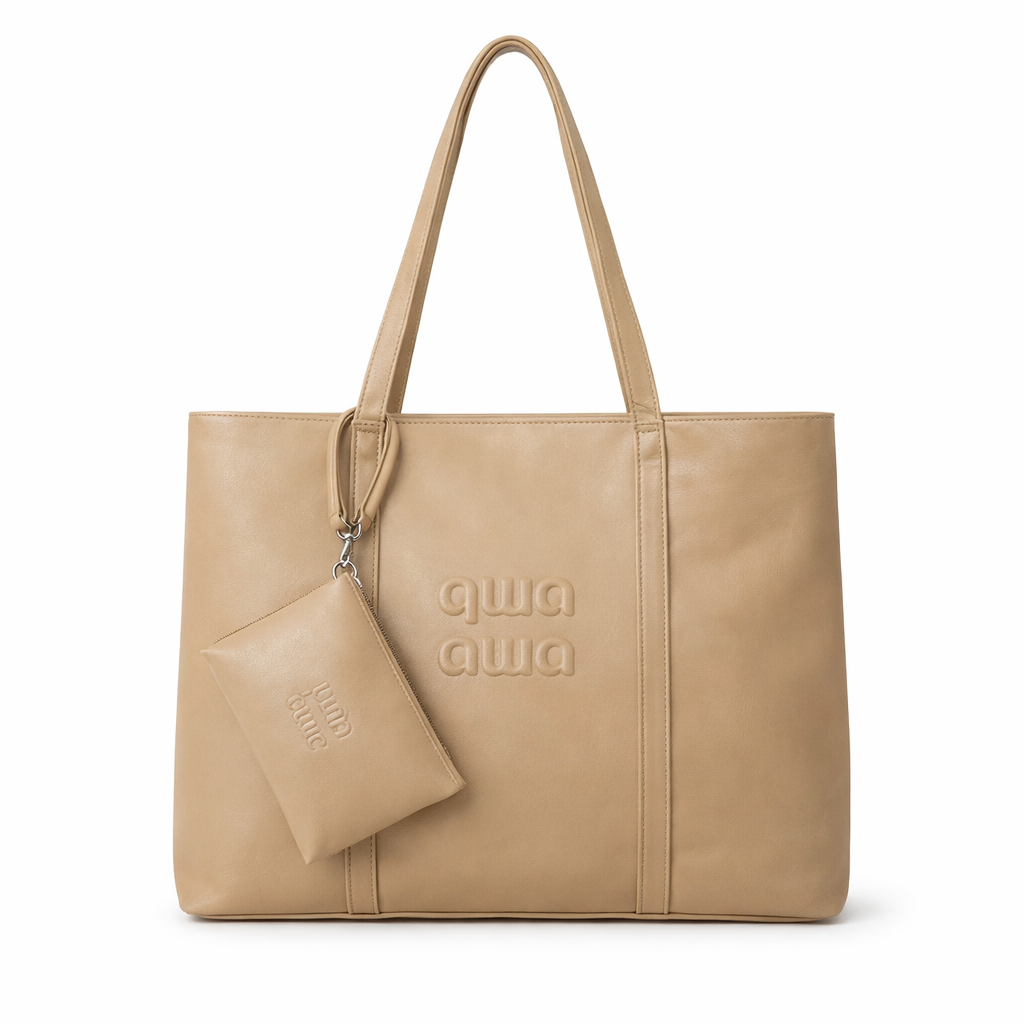 Bolso Tote Mujer Grande de Piel Sintética 34x30x14 cm, 54647