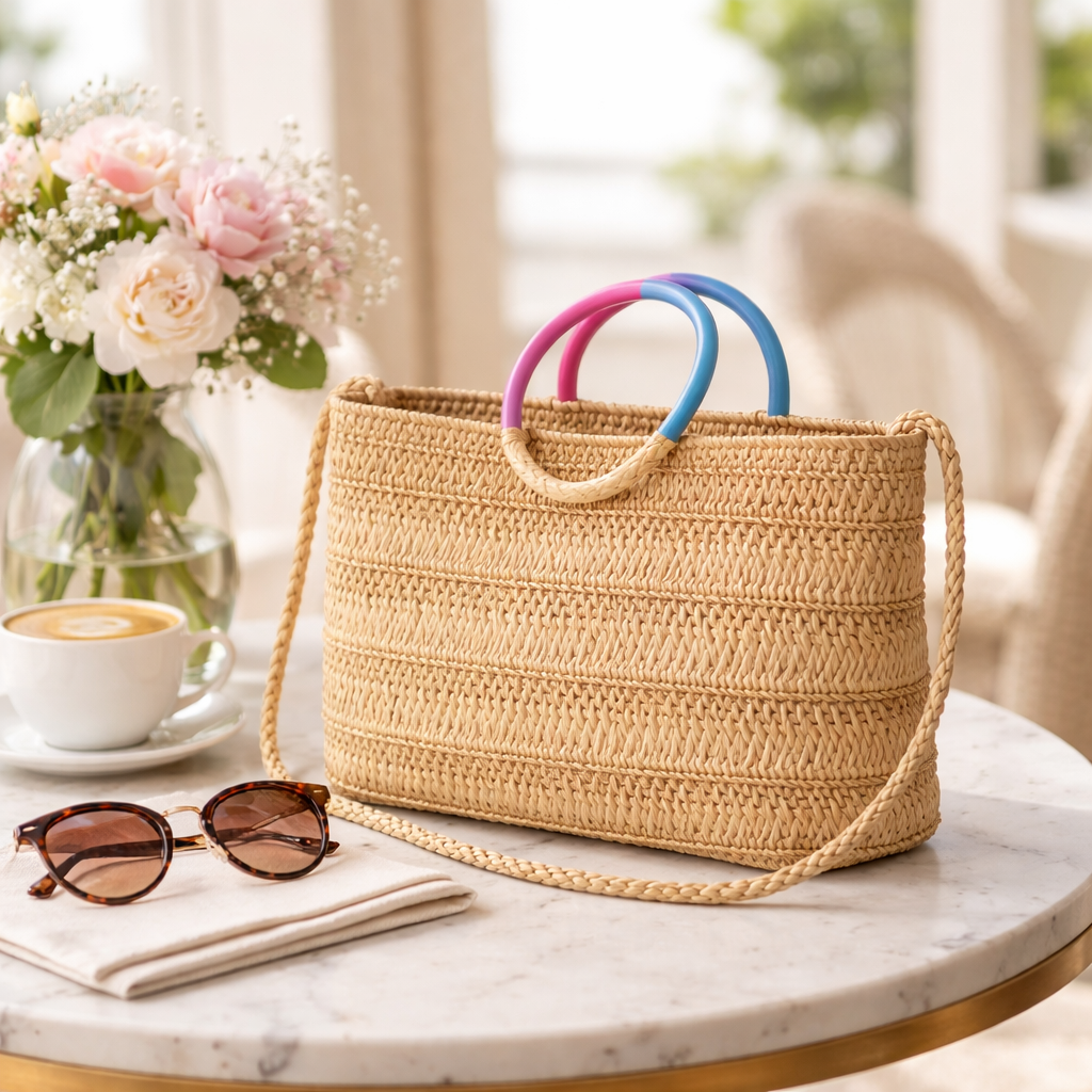 Bolso Mujer Fibra Natural 35x13x20 cm, 54869