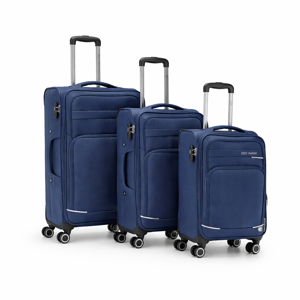 Juego de 3 Maletas de Viaje Rígidas – Grande, Mediana y Cabina, 7 Colores, 8030-3