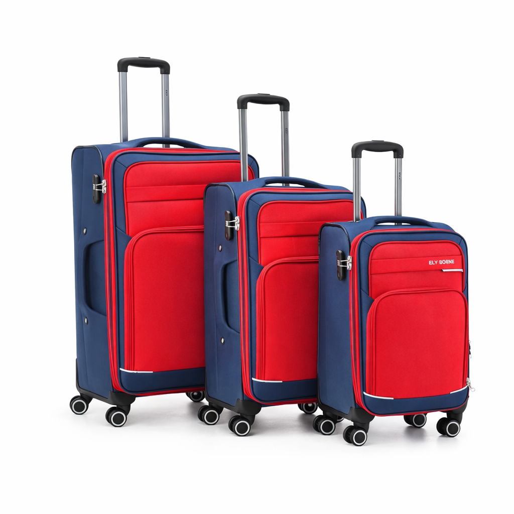 Juego de 3 Maletas de Viaje Rígidas – Grande, Mediana y Cabina, 7 Colores, 8030-3
