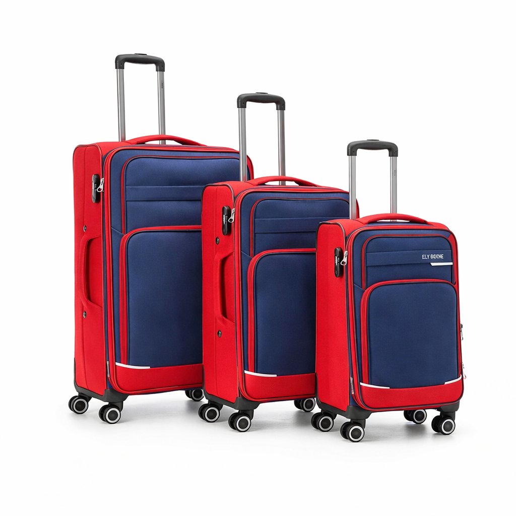 Juego de 3 Maletas de Viaje Rígidas – Grande, Mediana y Cabina, 7 Colores, 8030-3