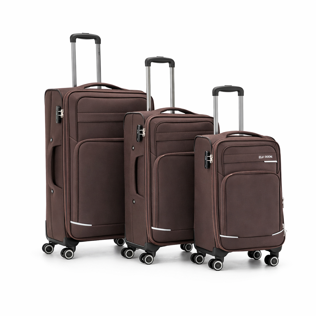 Juego de 3 Maletas de Viaje Rígidas – Grande, Mediana y Cabina, 7 Colores, 8030-3