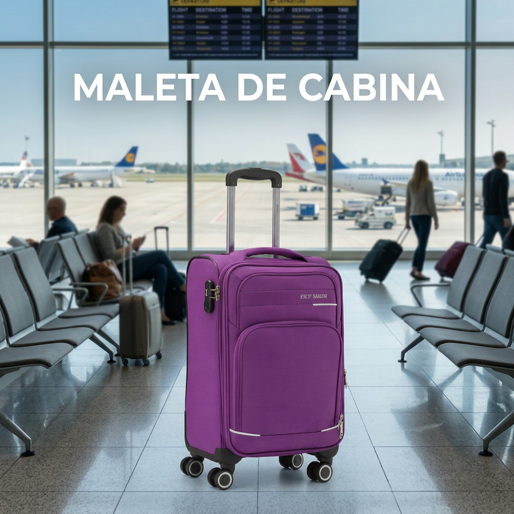 Juego de 3 Maletas de Viaje Rígidas – Grande, Mediana y Cabina, 7 Colores, 8030-3