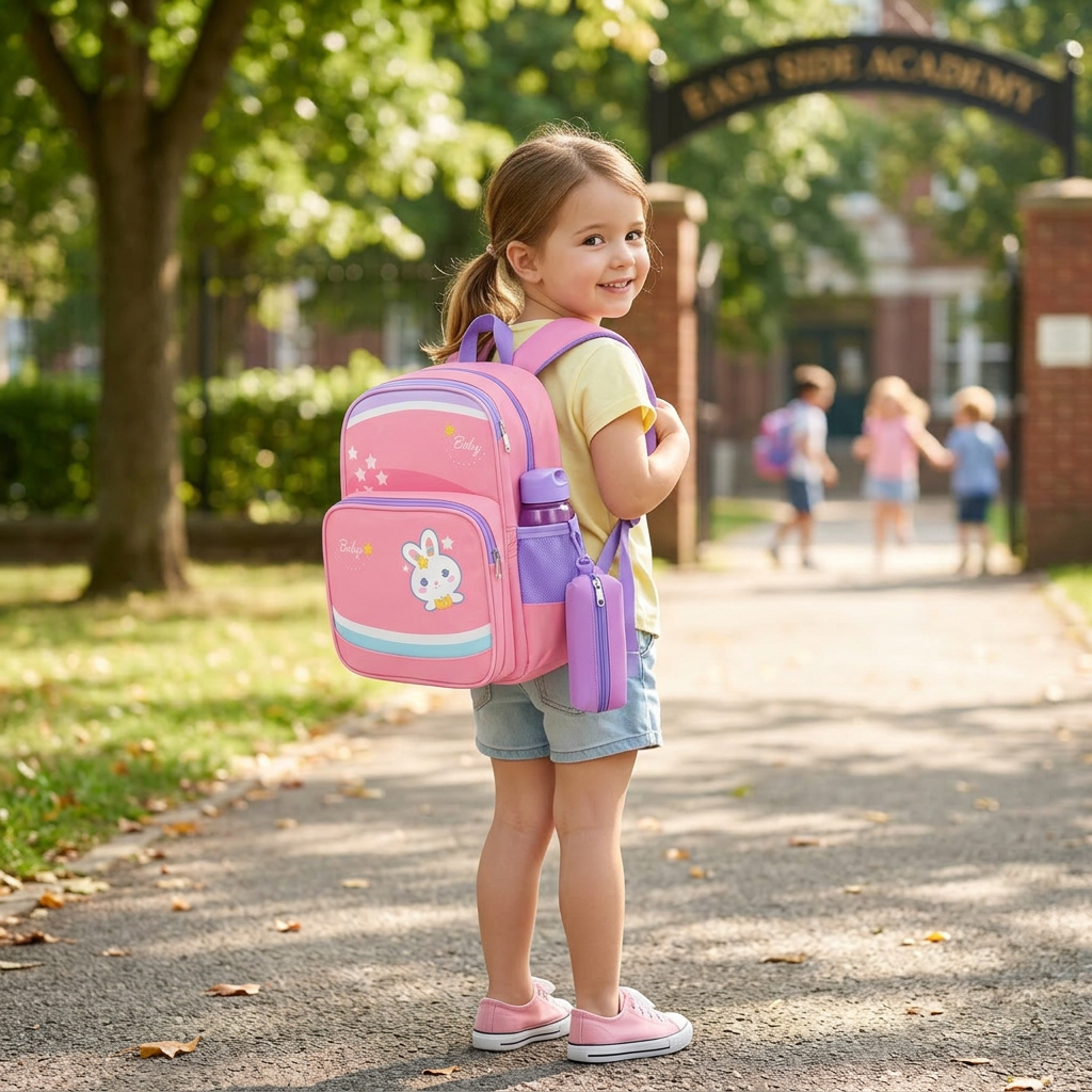 Mochila infantil escolar con diseño divertido, 6 Variantes, 51685