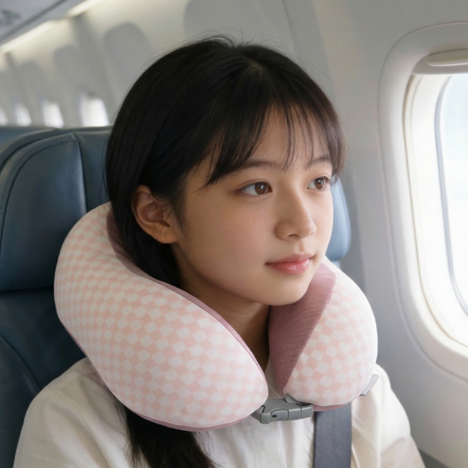 Almohada de Viaje para Cuello con Soporte Cervical Ergonómico, En 4 Colores, 53349