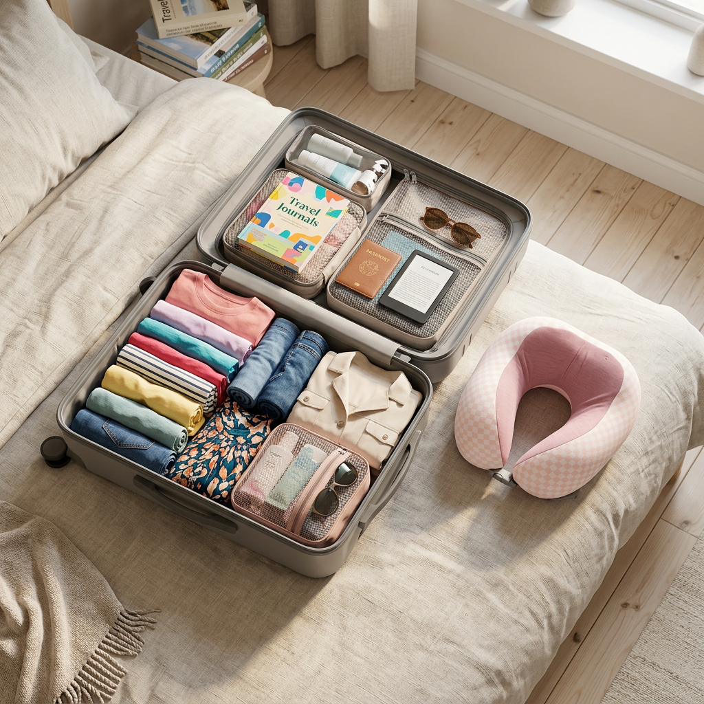 Almohada de Viaje para Cuello con Soporte Cervical Ergonómico, En 4 Colores, 53349