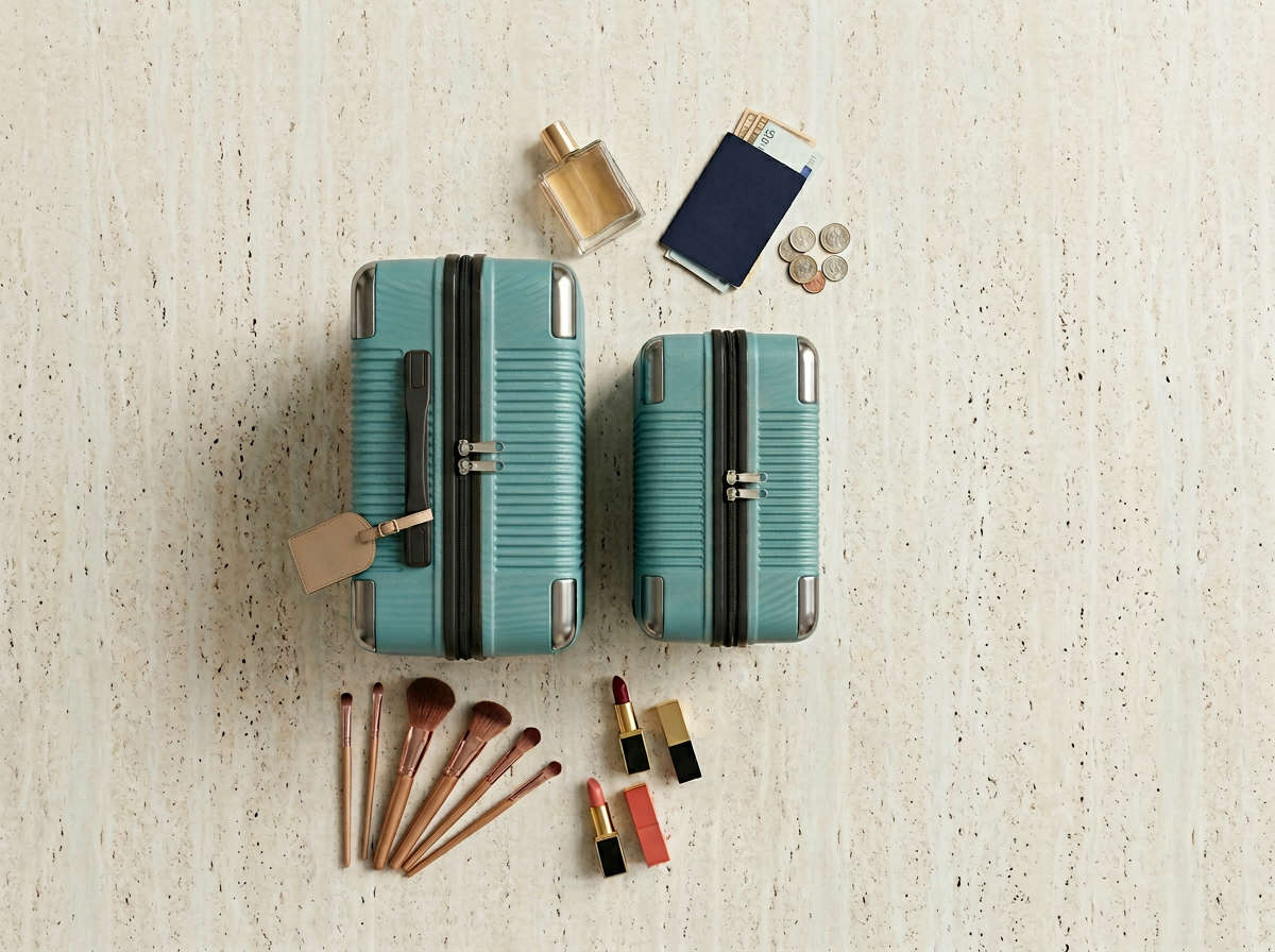 Neceser de Viaje Rígido, 2 Tamaños 34×25×14cm, 38×28×16cm, 6 Colores