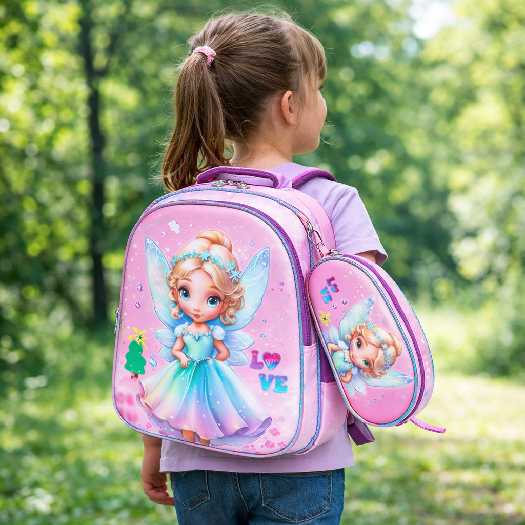 Mochila Infantil Escolar 28x37x16 cm , 9 Diseños Diferentes, 54454