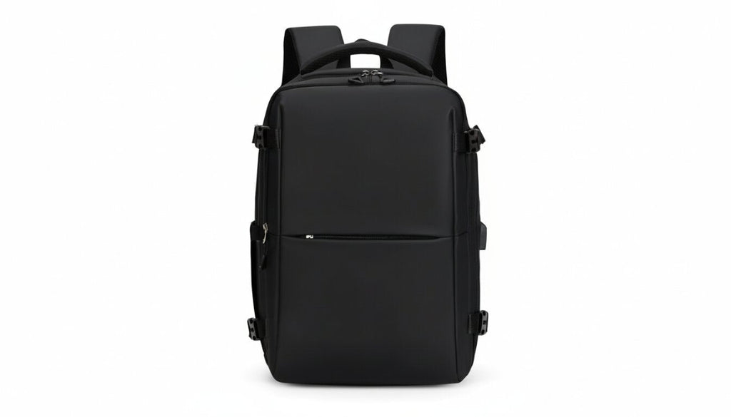 Mochila de Viaje Ajustable, Color Negro