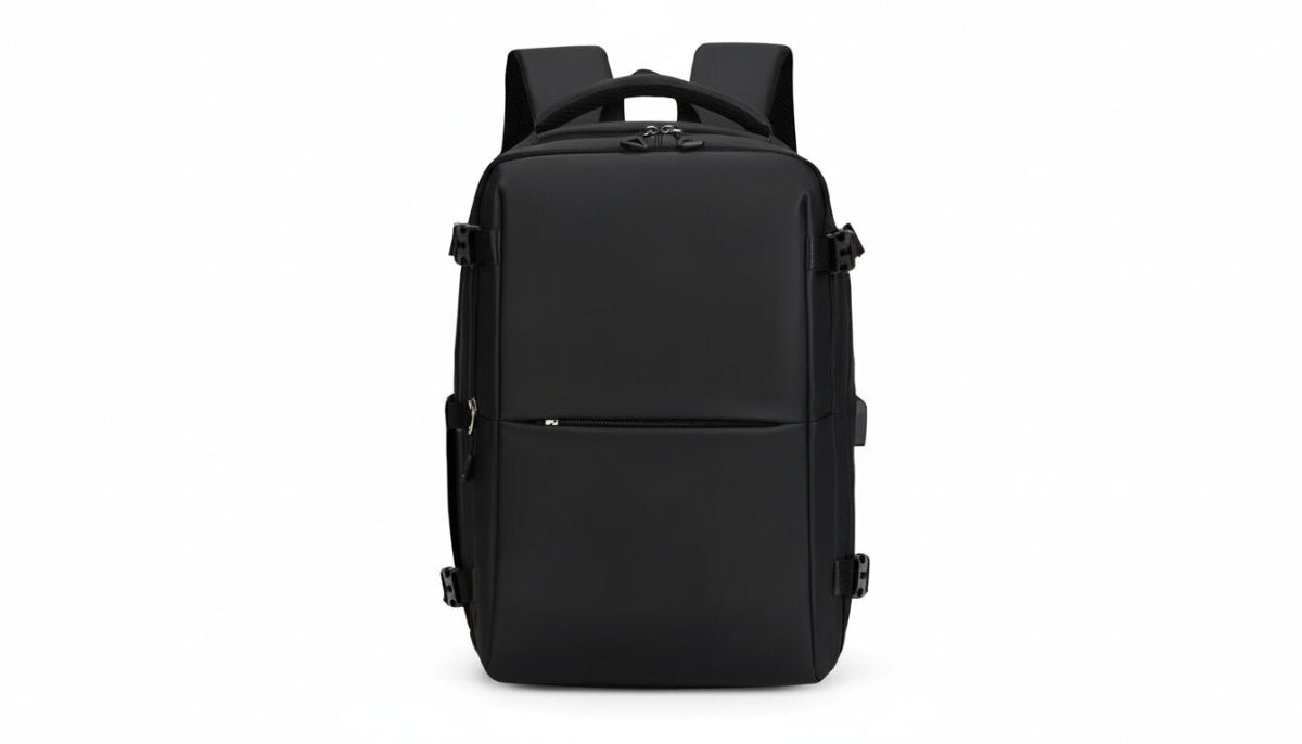 Mochila de Viaje Ajustable, Color Negro