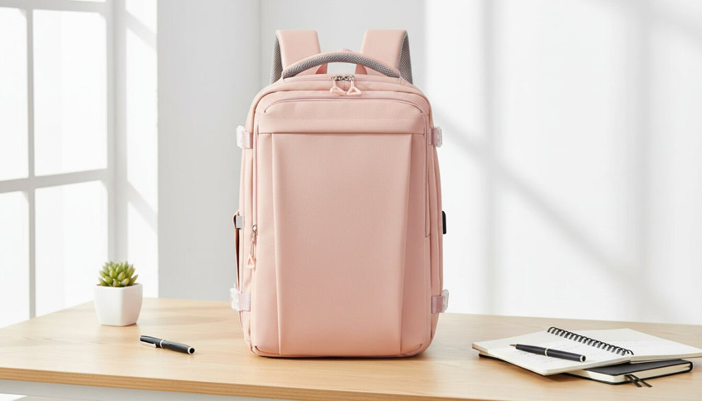 Mochila de Viaje Ajustable, Color Rosa