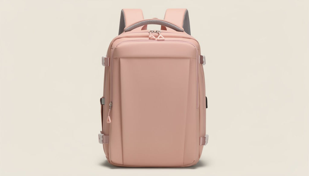 Mochila de Viaje Ajustable, Color Rosa