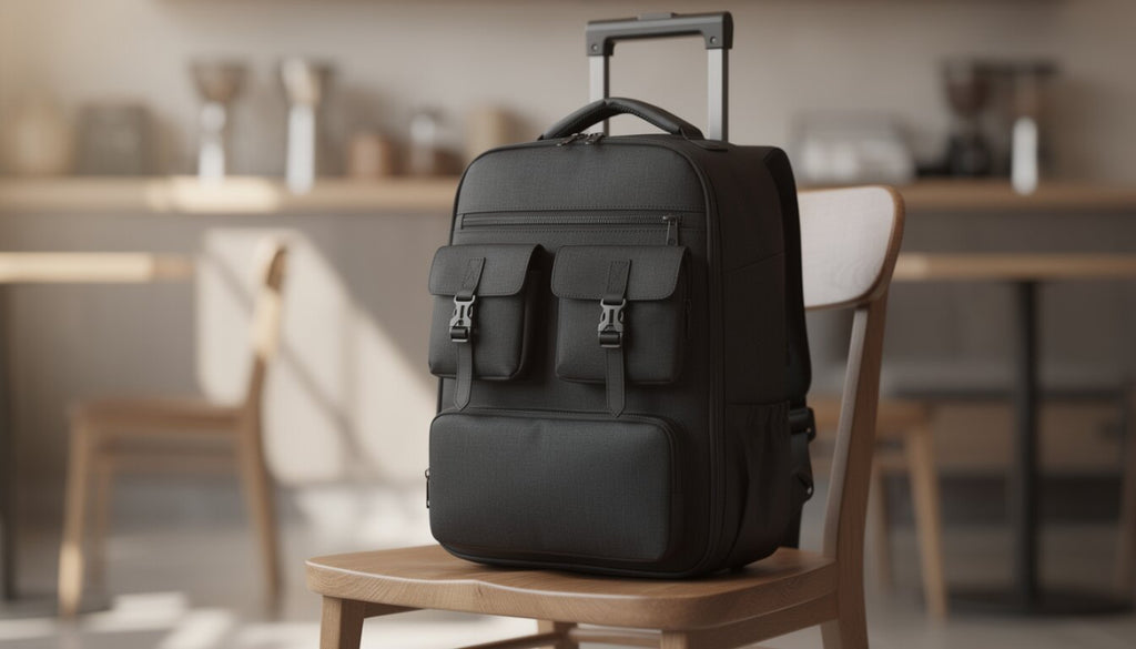 Mochila de Viaje 48x32cm, Color Negro