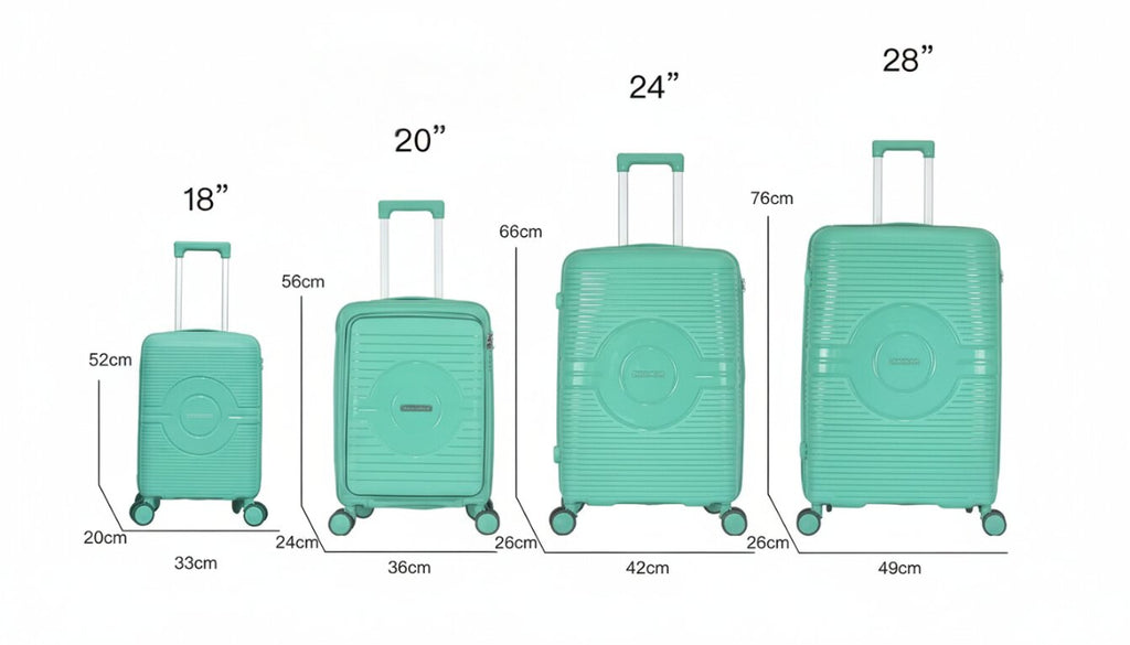 Juego de 4 Maletas de Viaje, Colores Diferentes PP2302-4