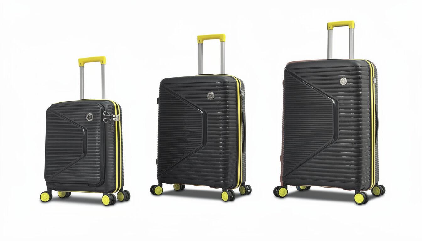 Juego de 3 Maletas de Viaje Rígidas, Colores Diferentes PP2307