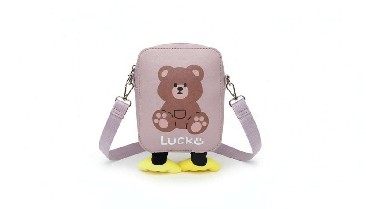 Bolso Infantil Osito – Mini Bolsa Cruzada 16x5x13cm Colores Variados