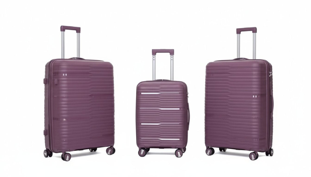 Juego de 3 Maletas de Viaje Rígidas – Grande, Mediana y Cabina, Colores Diferentes 213