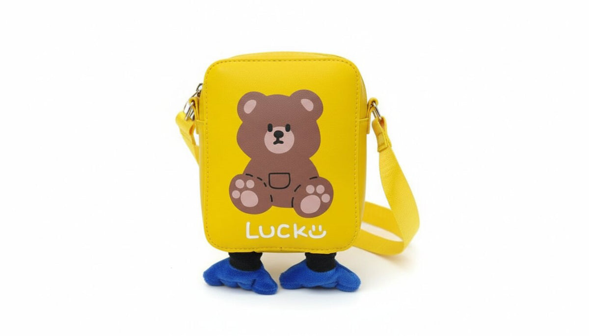 Bolso Infantil Osito – Mini Bolsa Cruzada 16x5x13cm Colores Variados