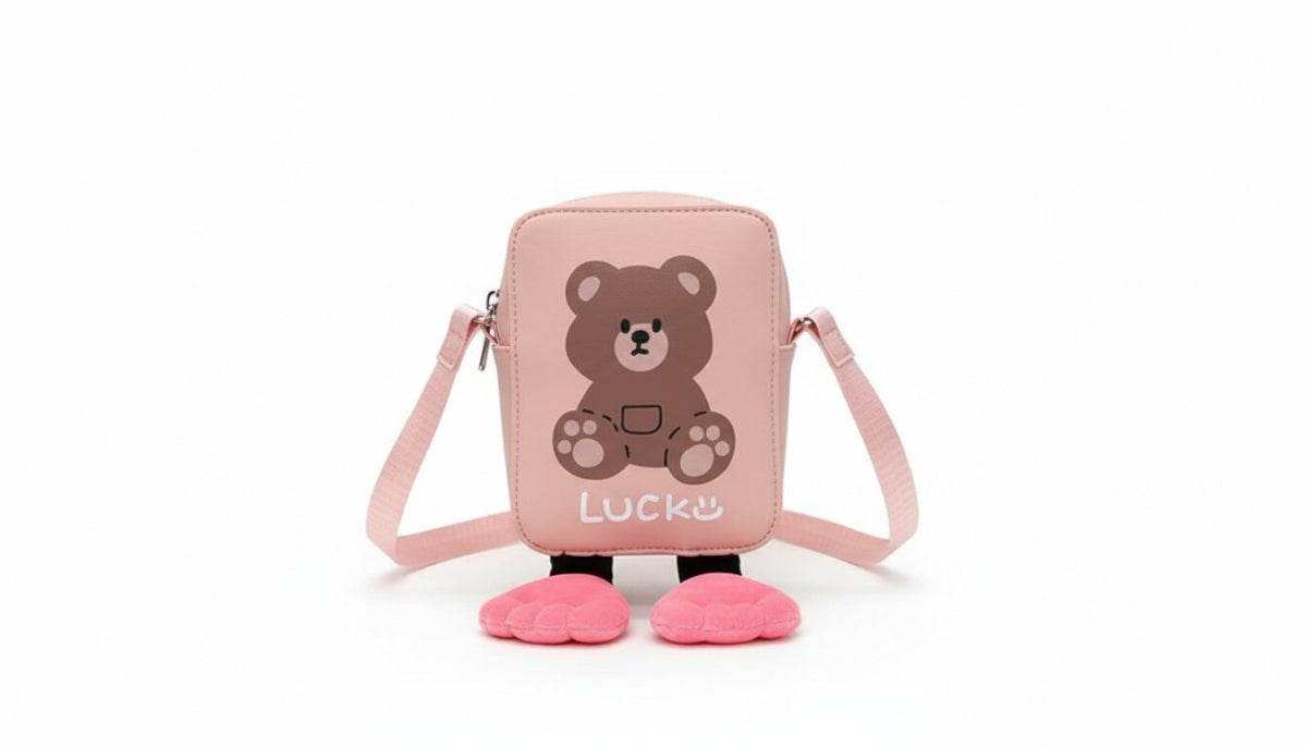 Bolso Infantil Osito – Mini Bolsa Cruzada 16x5x13cm Colores Variados