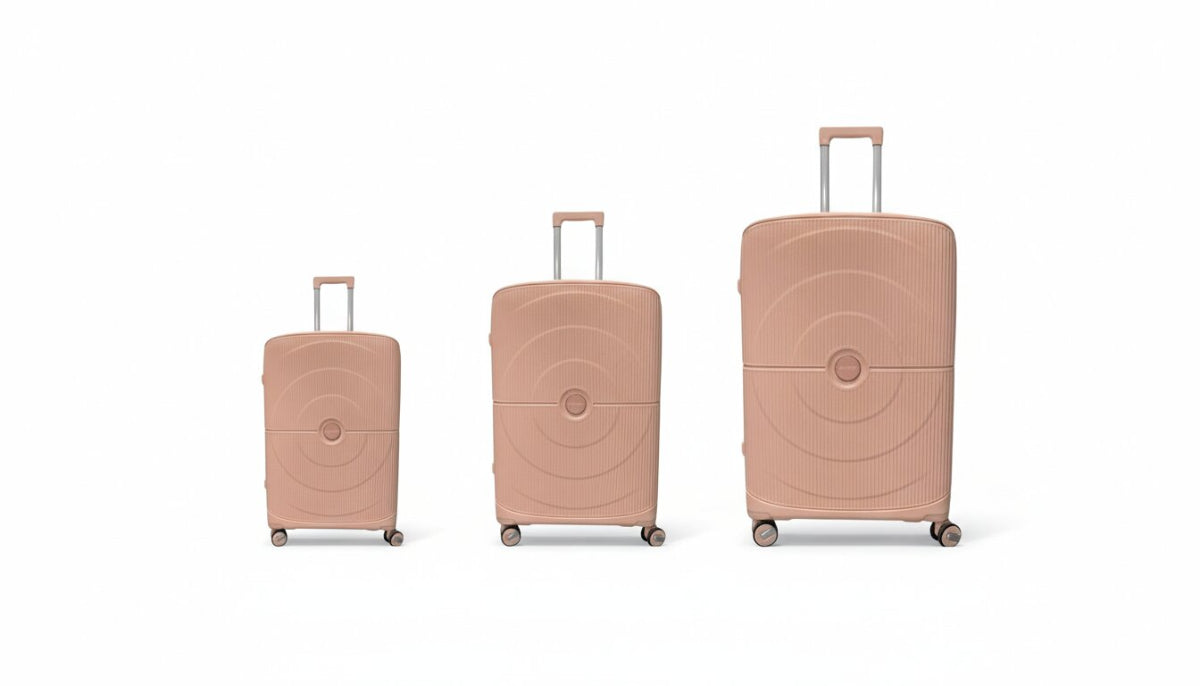 Juego de 3 Maletas de Viaje Rígidas – Grande, Mediana y Cabina, Colores Diferentes MS636