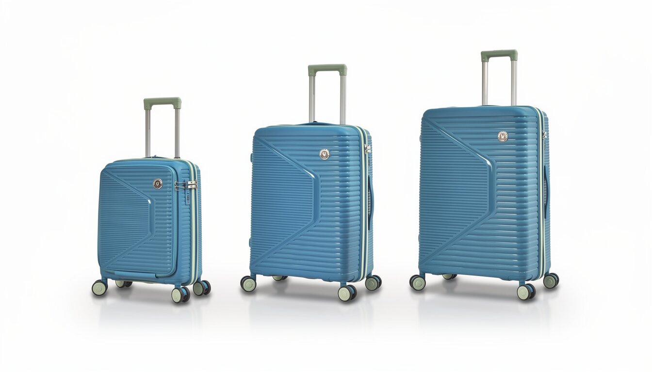 Juego de 3 Maletas de Viaje Rígidas, Colores Diferentes PP2307