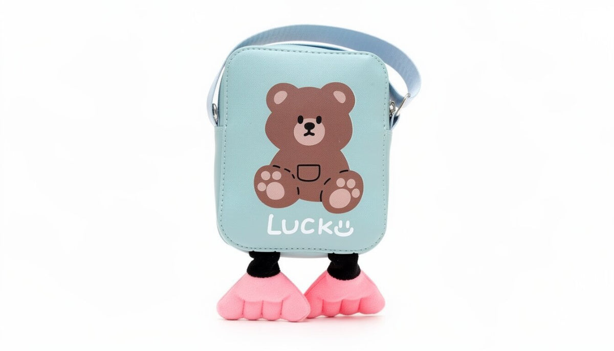 Bolso Infantil Osito – Mini Bolsa Cruzada 16x5x13cm Colores Variados