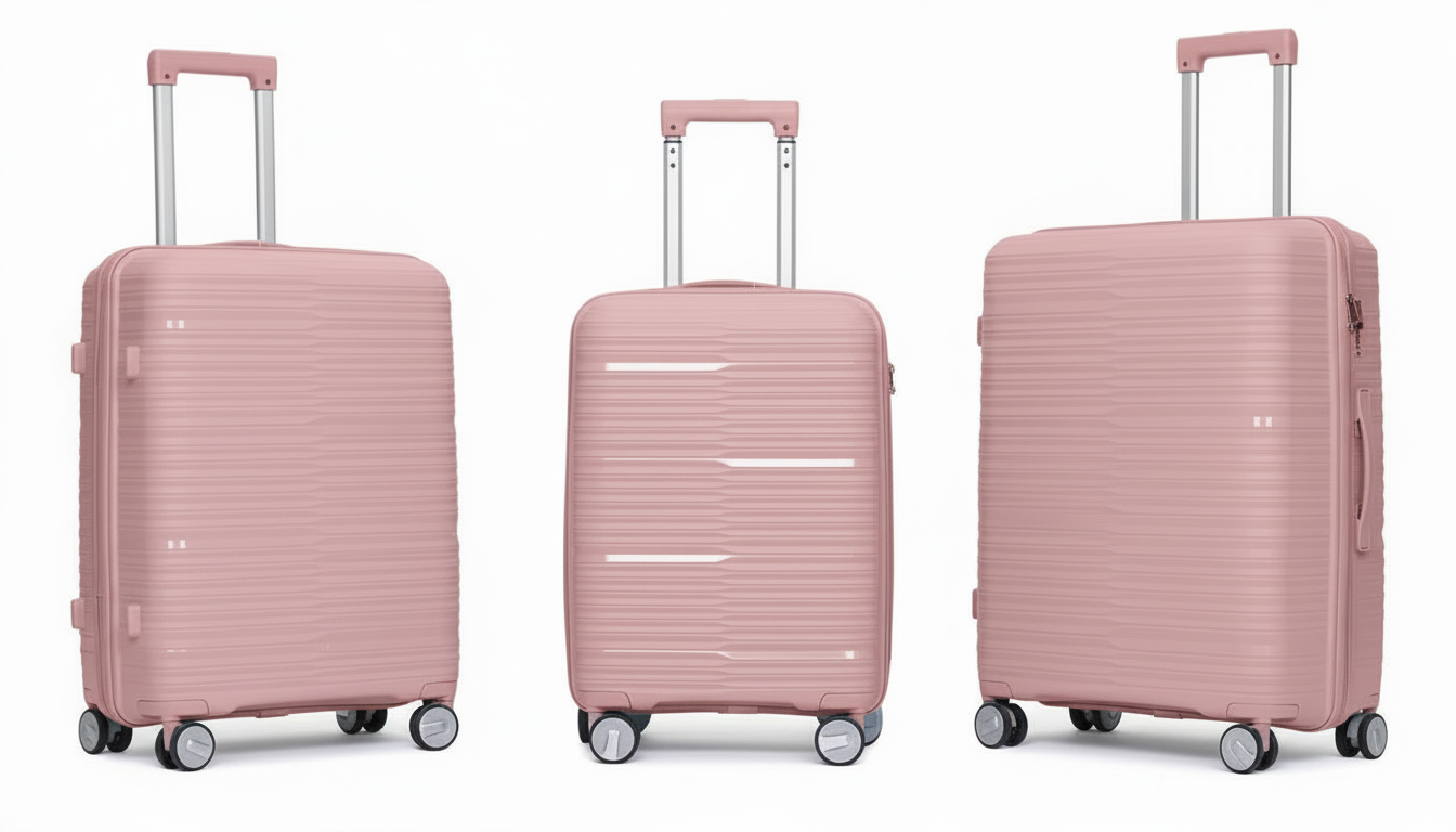 Juego de 3 Maletas de Viaje Rígidas – Grande, Mediana y Cabina, Colores Diferentes 213