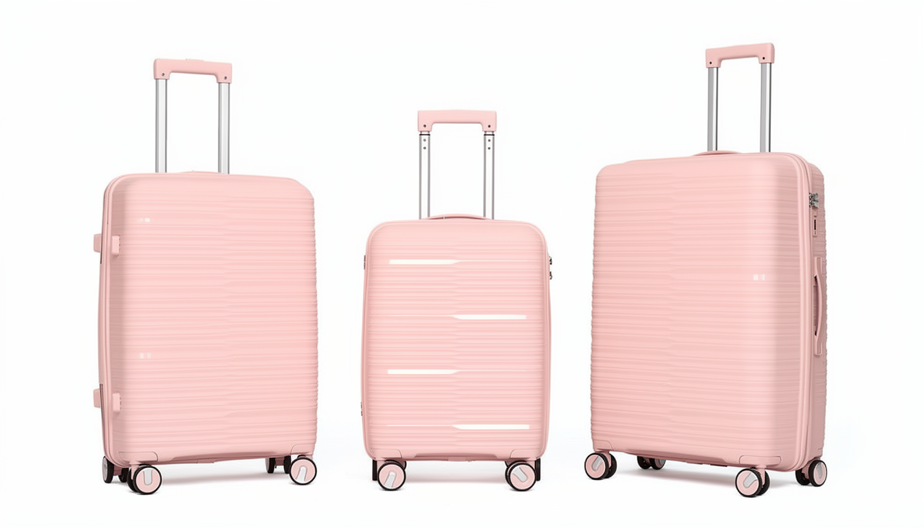 Juego de 3 Maletas de Viaje Rígidas – Grande, Mediana y Cabina, Colores Diferentes 213