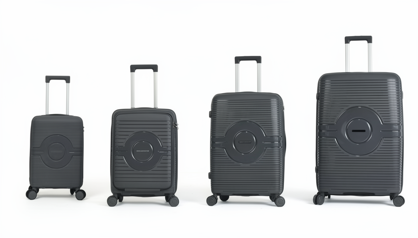 Juego de 4 Maletas de Viaje, Colores Diferentes PP2302-4