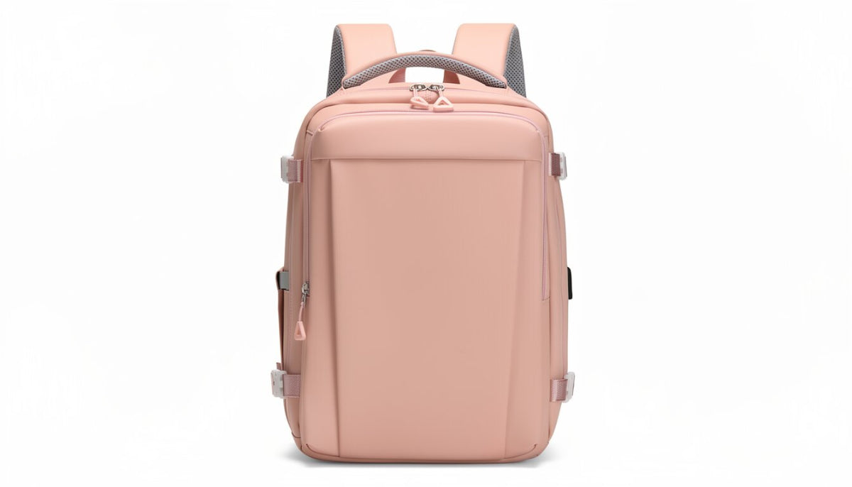 Mochila de Viaje Ajustable, Color Rosa