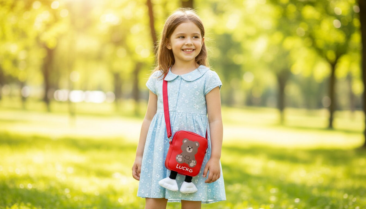 Bolso Infantil Osito – Mini Bolsa Cruzada 16x5x13cm Colores Variados