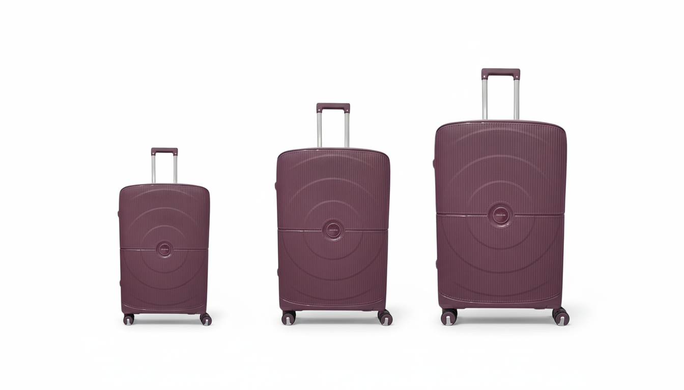 Juego de 3 Maletas de Viaje Rígidas – Grande, Mediana y Cabina, Colores Diferentes MS636