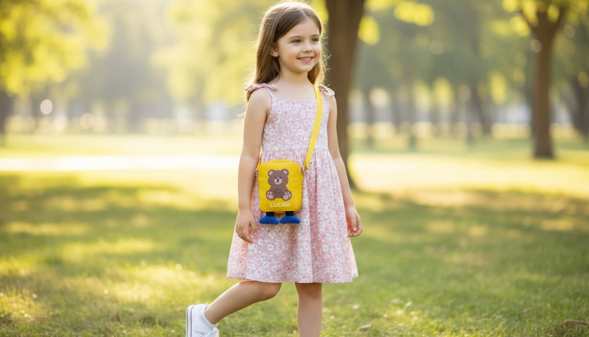 Bolso Infantil Osito – Mini Bolsa Cruzada 16x5x13cm Colores Variados