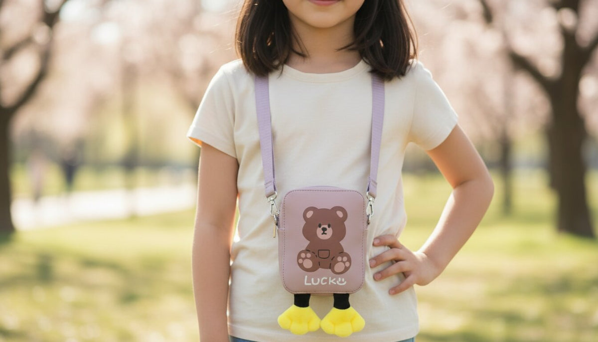 Bolso Infantil Osito – Mini Bolsa Cruzada 16x5x13cm Colores Variados